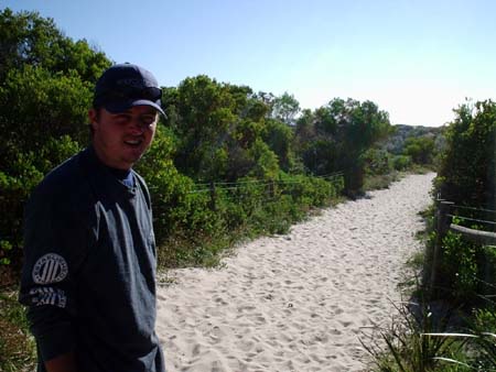 trail to beach from our place