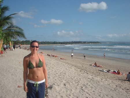 stef on kuta beach 2