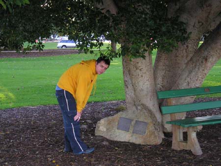 keith under tree