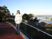 steph on treetop bridge