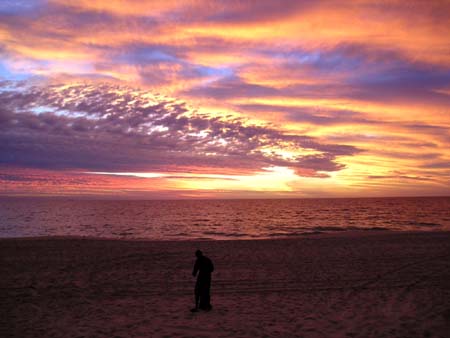 07 sun goin down on our beach